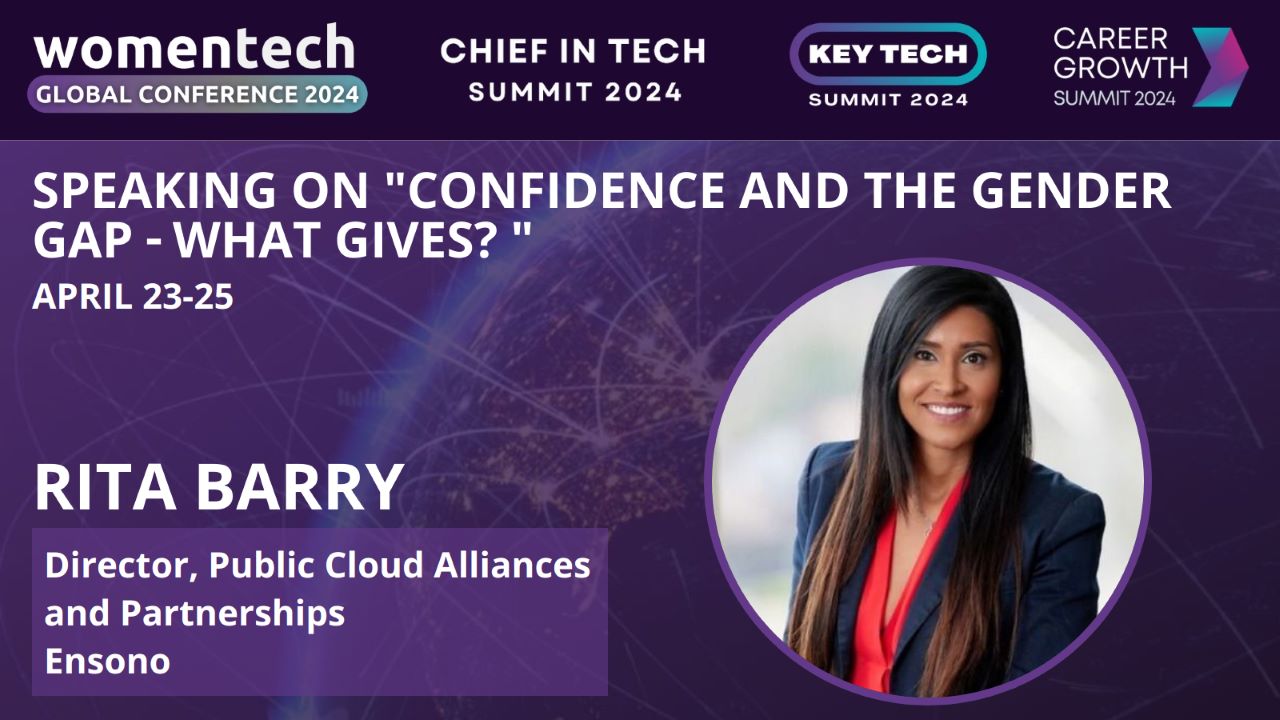 Rita Barry Speaking at the WomenTech Global Conference titled